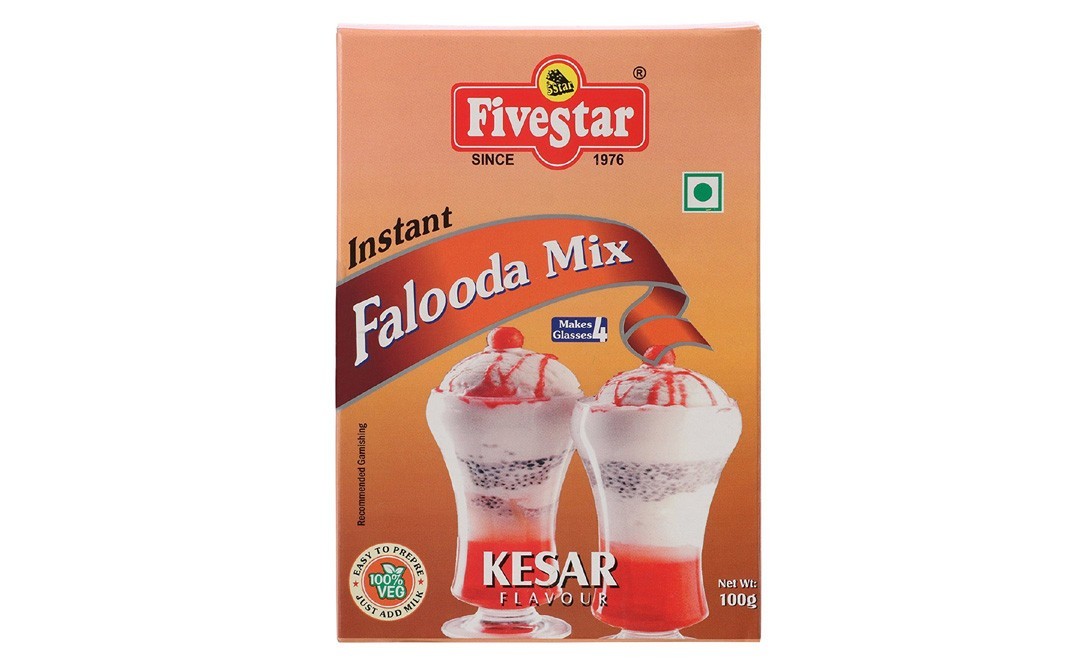 Five Star Falooda Mix Kesar Flavour   Box  100 grams